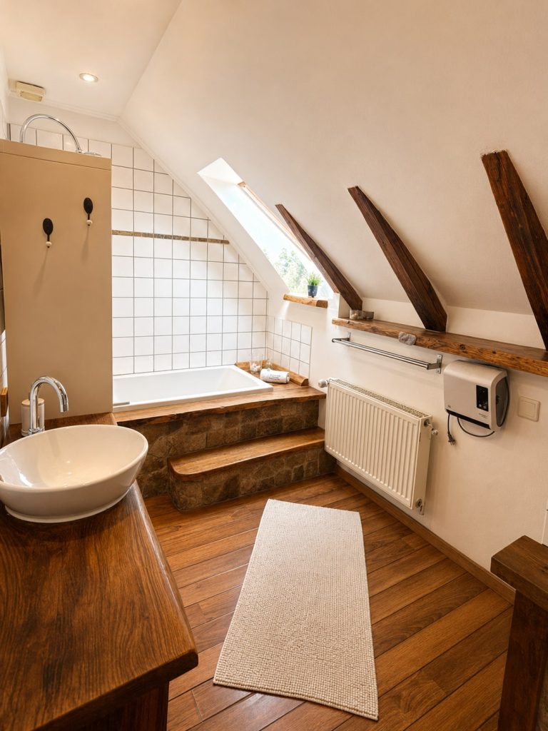 Ferienwohnung Melkerstübchen – Badezimmer