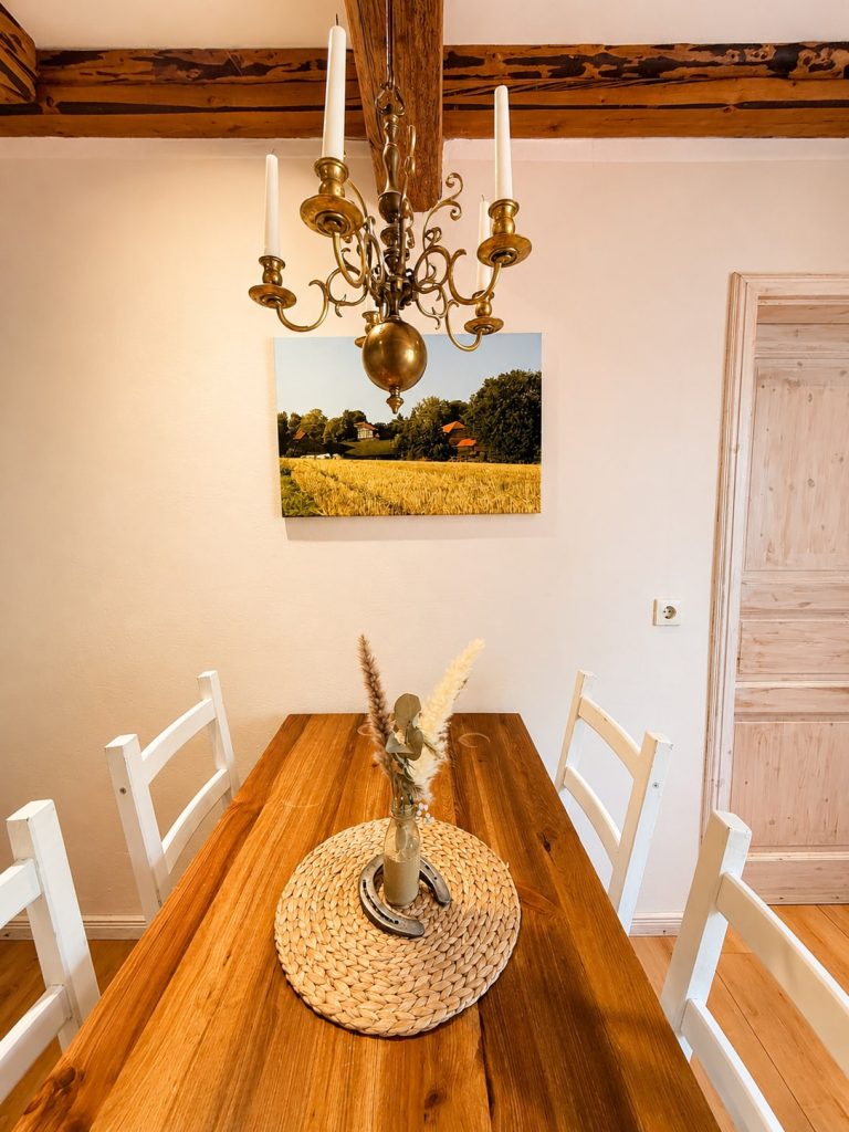 Ferienwohnung Melkerstübchen – Küche Esstisch
