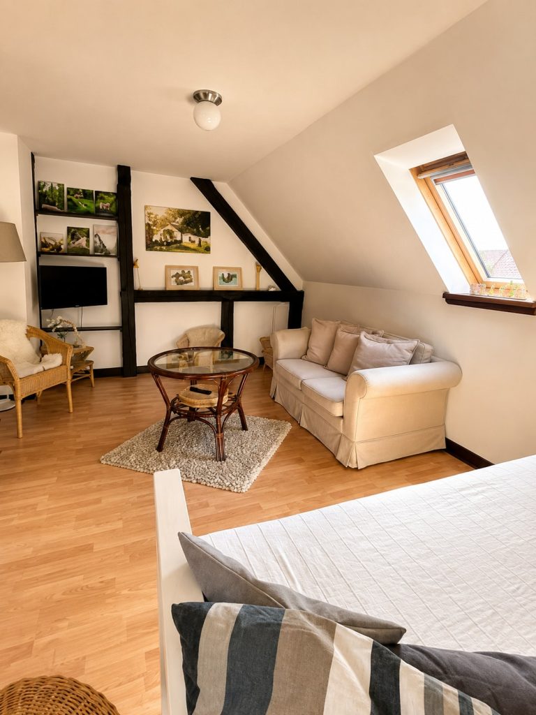 Ferienwohnung Melkerstübchen – Wohnzimmer Zweites Schlafzimmer