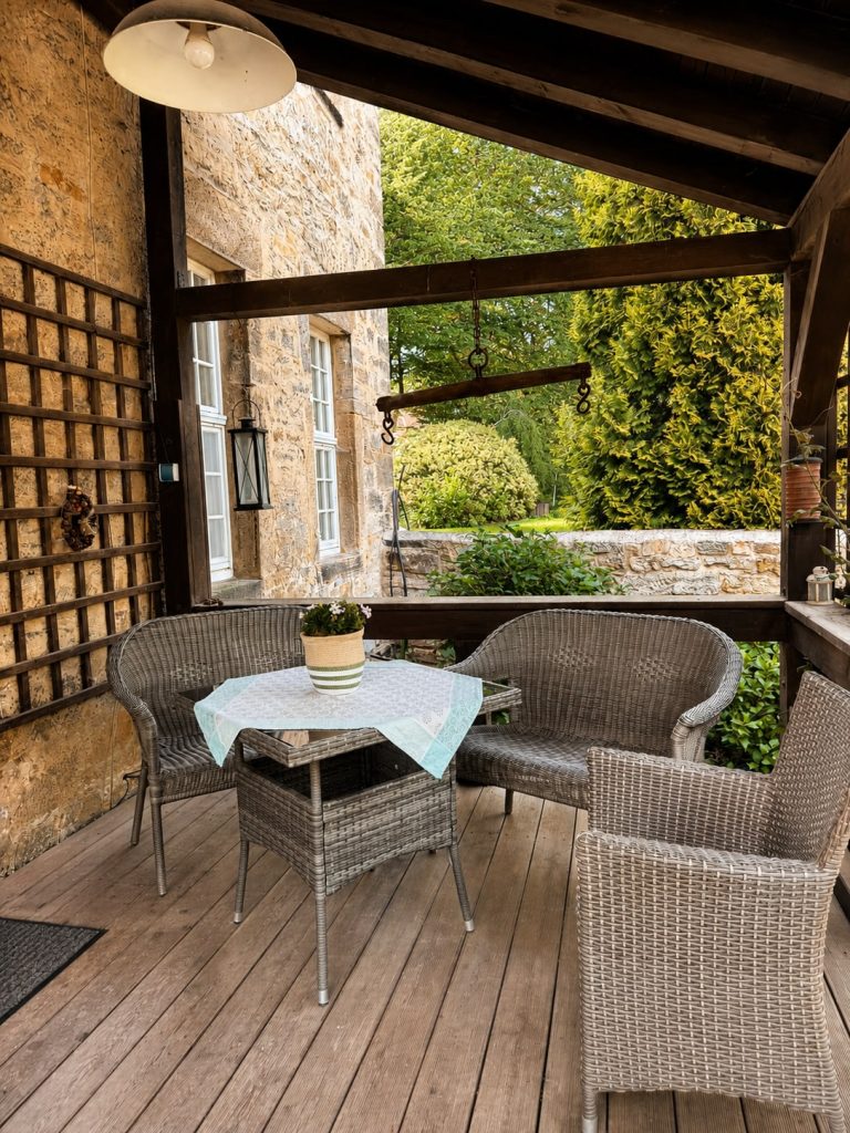 Ferienwohnung Ostwind – Zugang Terrasse